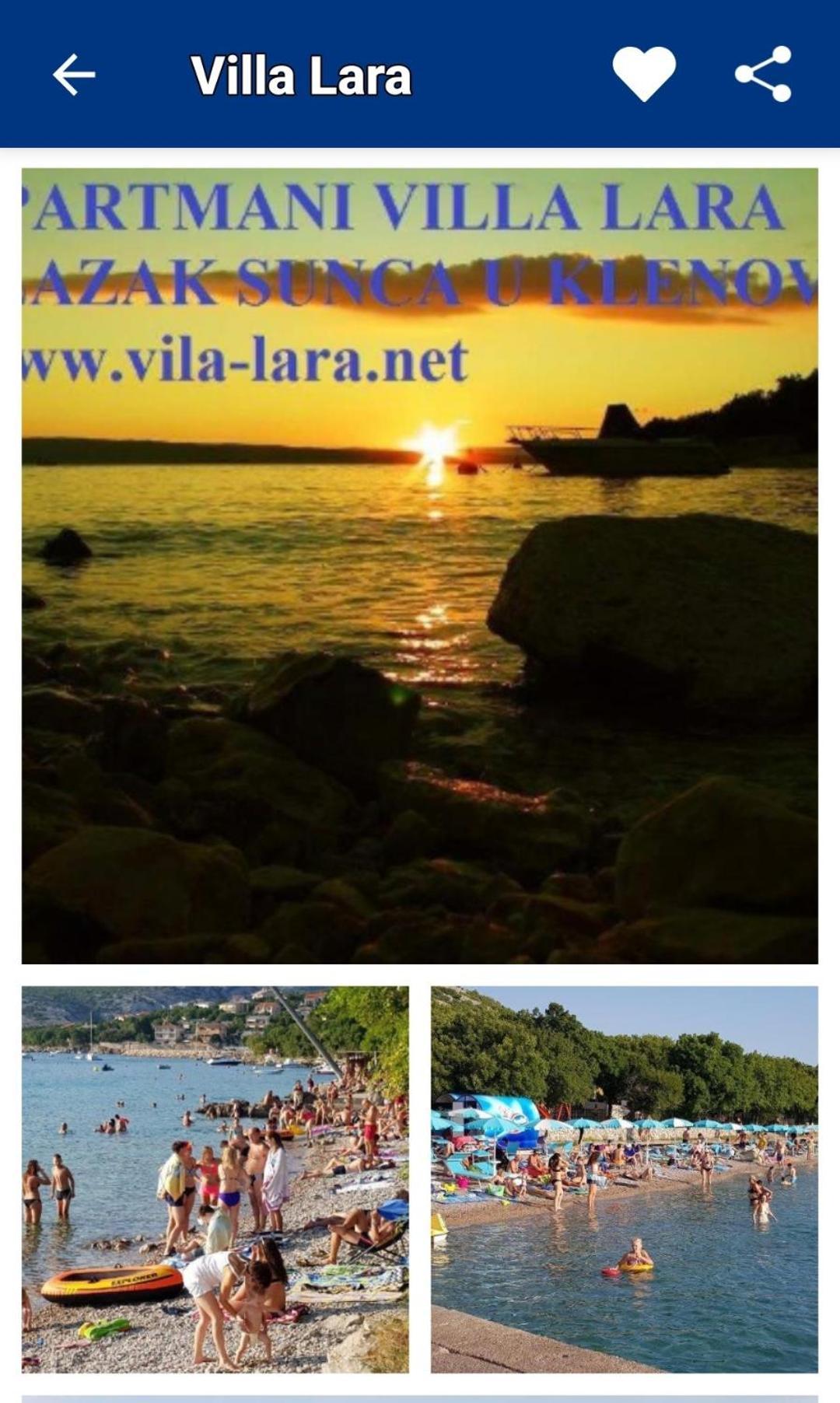 Villa Lara Klenovica Esterno foto